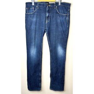 RVCA Jeans Mens Regulars The Balance Of Opposites Slim Blue Size 36